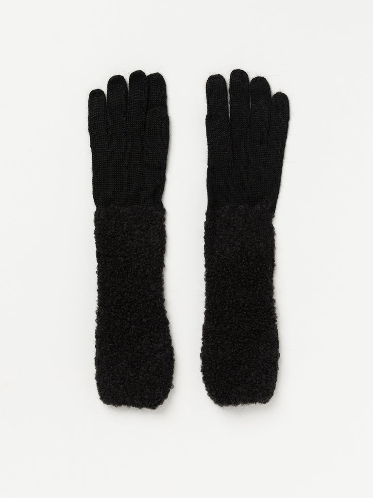 Long black gloves