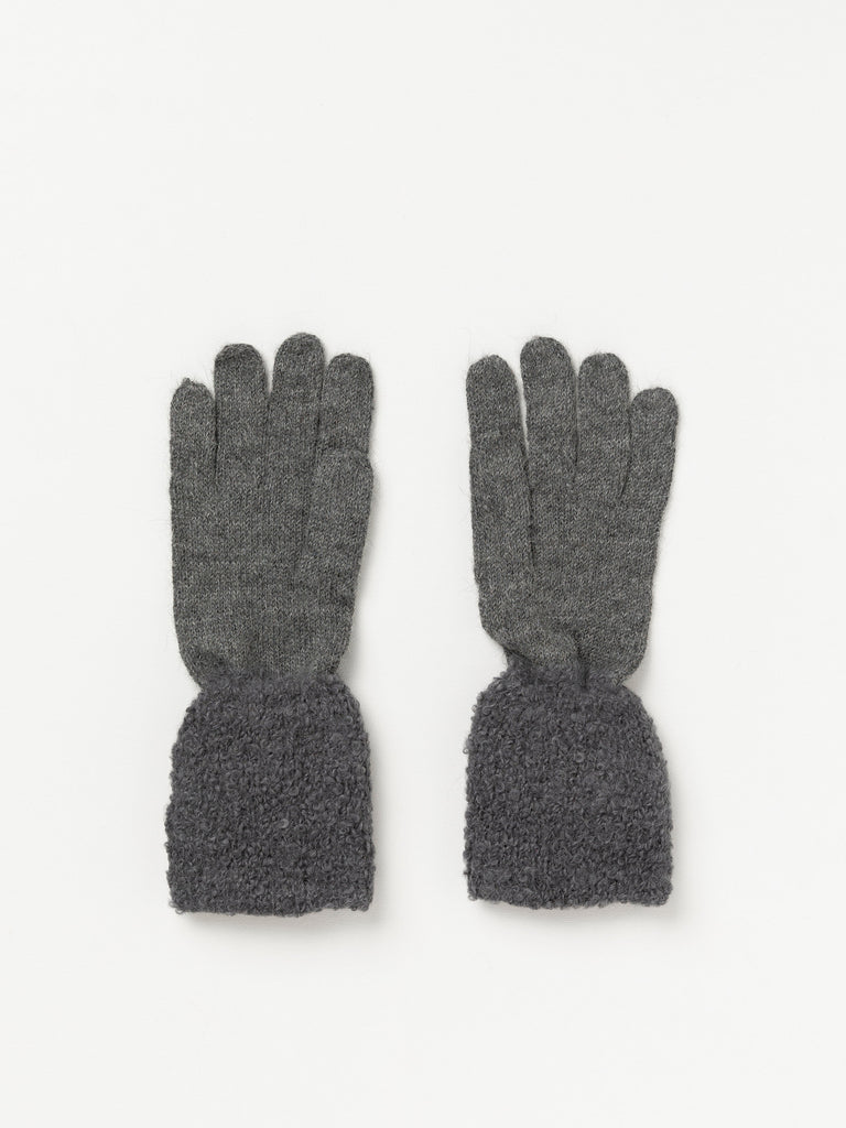 Grey gloves