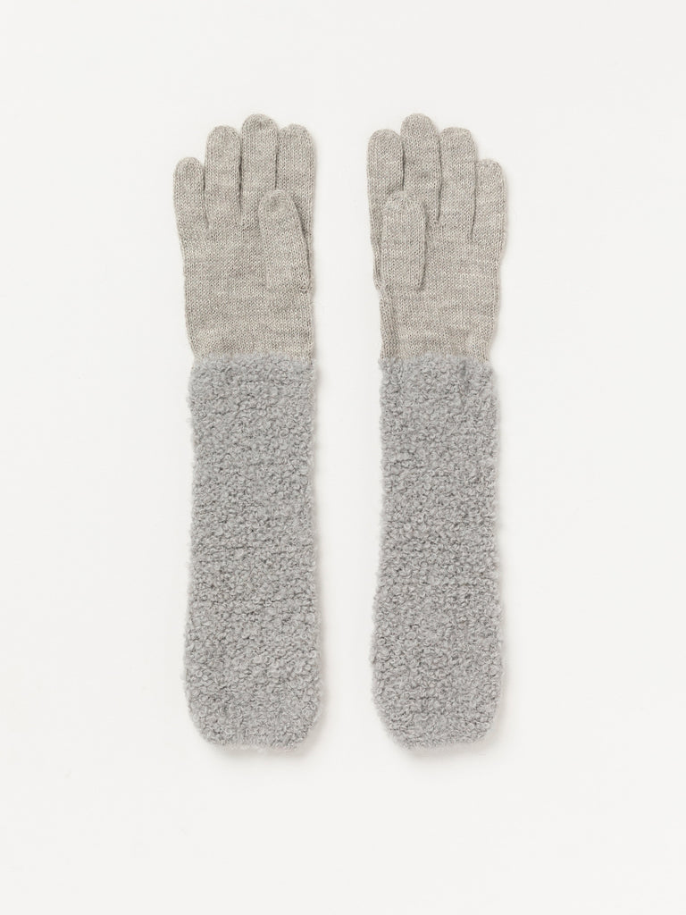 Silver long gloves