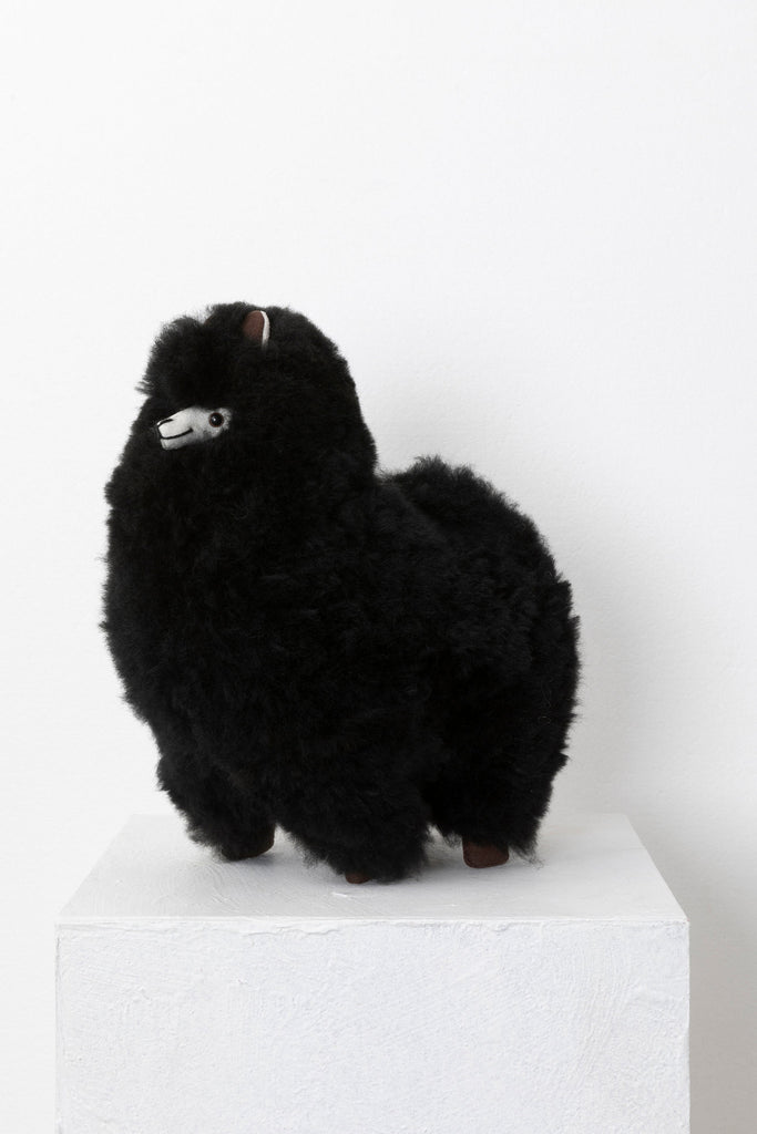 Black colored Toy Alpaca
