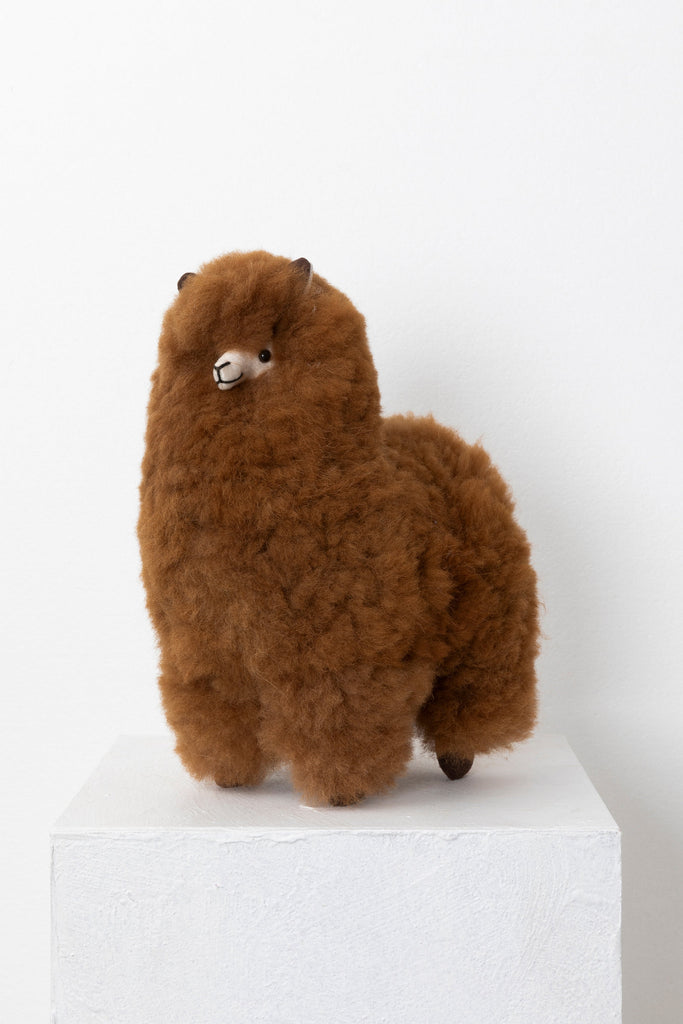 Brown colored Toy Alpaca