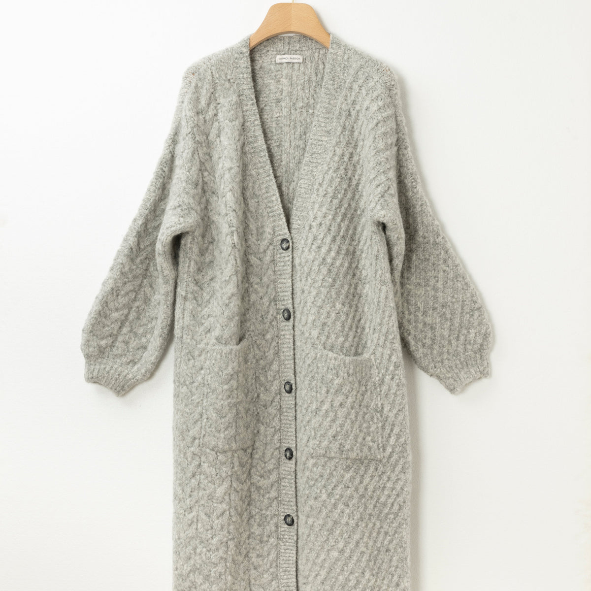 Long Chunky Knit Alpaca Cardigan | Alpaca Blend | Alpaca Passion