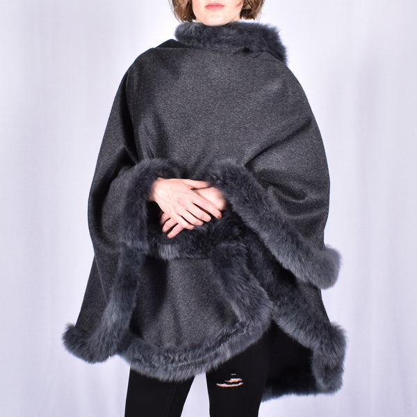 Fur Trim Cape